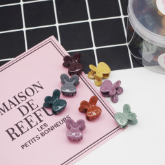 20pcs wholesale custom colorful flower shape mini hair claw clips for girl