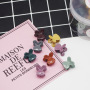 20pcs wholesale custom colorful flower shape mini hair claw clips for girl