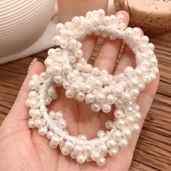 2020 Amazon Hot Selling Best Elastic Hair Tie Bulk Pearl Hair Band girls