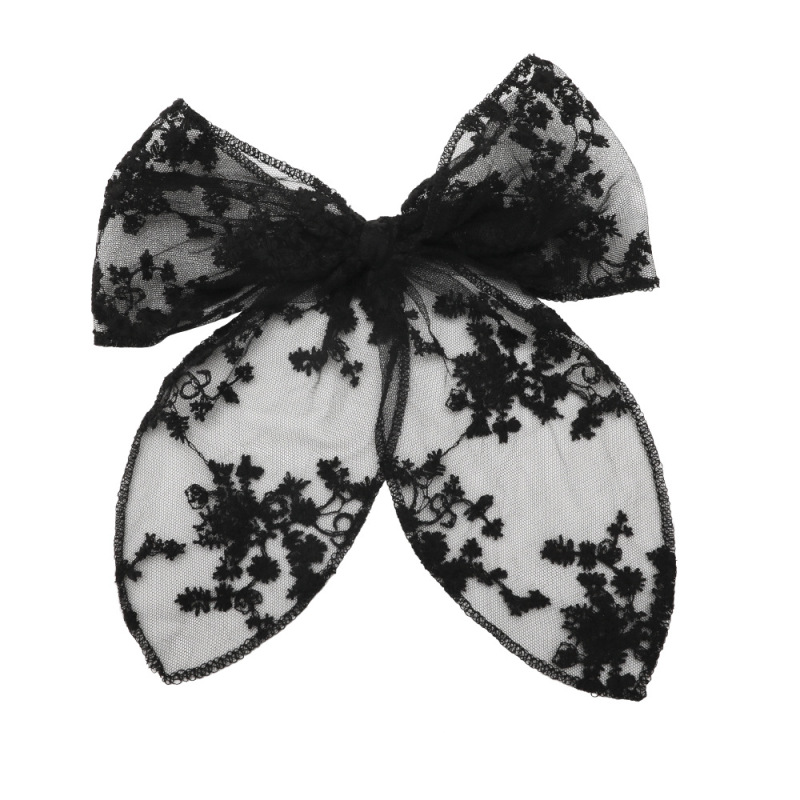 Amazon hot sale custom whosale summer girls lace elastic bow hair ties Amazon hot sale custom whosale summer girls lace elastic bow hair ties