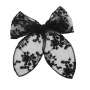 Amazon hot sale custom whosale summer girls lace elastic bow hair ties Amazon hot sale custom whosale summer girls lace elastic bow hair ties