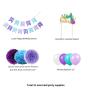 Wholesale Birthday glitter gold cake topper balloons Mermaid Party Supplies