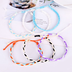 Fashion New Arrival Colorful Handmade Women Twist Braid Woven Adjustable Bracelets