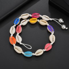 Bali Hawaii lovely women beach holiday cowrie colorful shell pendant necklace