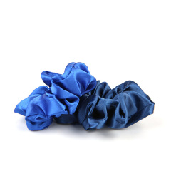 wholesale customized 40 colors elastic stain scrunchies for girls ponytail holder