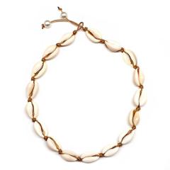 wholesale fashion handmade women's jewelry white shell necklace with pearl