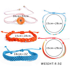 wholesale waterproof string sunflower handmade seed beads friendship bracelet