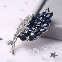 2020 new baroque Latest Fashion Flower Crystal Custom brooch Pearl Jewelry rhinestone brooch pins