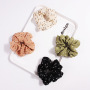 Ins Super Chic Korean Custom Dot Multicolored Chiffon Hair Scrunchies for Girls