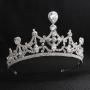 wholesale korea Alloy Water Lead Handmade Wedding Bridal round full pageant crowns