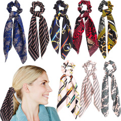 Hot-saling Wholesale Fashion Hair Scrunchies Beautiful Printing Hair Ties For Women
