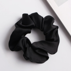 2020 Amazon Hot Style girls women summer elastics soft satin hair scrunchies