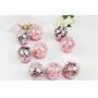 20pcs Children's hair rope set girl pink flower headbands hair band 20pcs Children's hair rope set girl pink flower headbands hair band