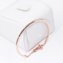 Women jewelry 925 sterling silver rose gold plated moissanite diamond bracelet
