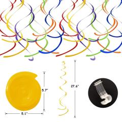 Rainbow birthday latex balloon pompom children theme party supplies