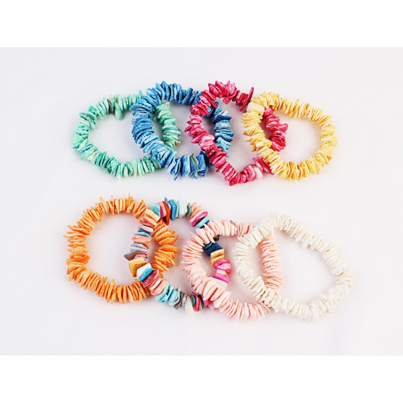 2020 new amazon ins fashion white handmade sea shell bracelets shell for women