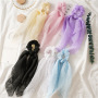 2020 spring and summer solid color large chiffon hair scrunchies for girls