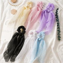 2020 spring and summer solid color large chiffon hair scrunchies for girls 2020 spring and summer solid color large chiffon hair scrunchies for girls