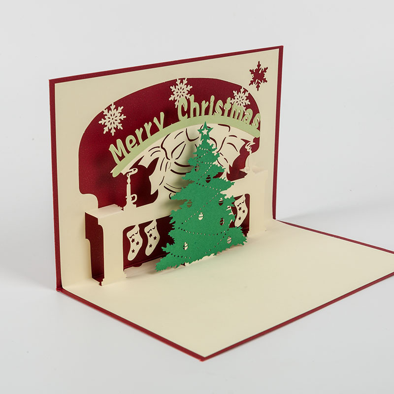 custom handmade laser cut number cake 3d pop up card baby for gift new year christmas