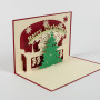custom handmade laser cut number cake 3d pop up card baby for gift new year christmas