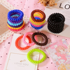 Hair Coil telephone wire hairband elastic hair band for Women Girls
