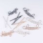 custom letter girl women word rhinestone crystal bling name hair clips