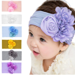 2020 Spring big flower hair band baby girl's headband kids hair accessories