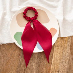 wholesale new hand-woven ins style girl chouchou ribbon knotted hair ties for women
