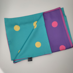 New design strip dot print silk scarf New design strip dot print silk scarf