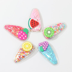 Summer Hair Accessories Fashion Shinning Glitter fruit BB hair clip for girls Summer Hair Accessories Fashion Shinning Glitter fruit BB hair clip for girls