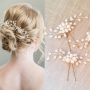 Wholesale handmade women hair styling tools gold pearl crystal wedding bridal accessories hair pin Wholesale handmade women hair styling tools gold pearl crystal wedding bridal accessories hair pin