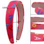 Women Hair Hoop Alphabet Print Headbands Kids Hair Bands Hair Accessories Ladies Headband