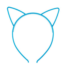 Colorful custom kids hair accessories cat plastic cat ear headband