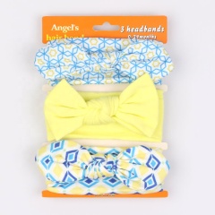 New children's cute colorful custom printed elastic hair bands for baby head band set