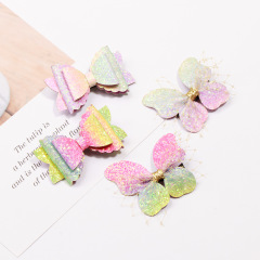 Best selling butterfly hairpin party hair accessory girl sequin bow bling hair clips Best selling butterfly hairpin party hair accessory girl sequin bow bling hair clips