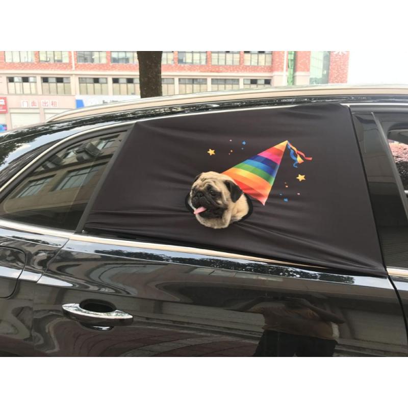 high quality safety peekapet peek a dog pet net car sunshade window sleeve cover