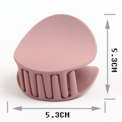 Amazon Hot Sale Frosted Acrylic Candy Color Round Shape Hair Claw for ladies