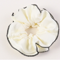 wholesale ins French vintage satin simple girls elastic scrunchies hair ties