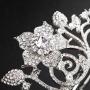 Luxury Alloy Water Lead Handmade  Wedding Bridal Crystal Headpiece Tiara Crowns