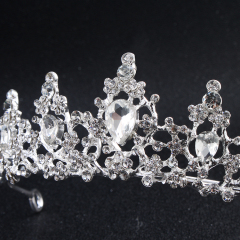 Handmade Hair Accessories silver crystal Headband Tiaras and Crowns