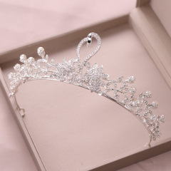 wholesale corea Alloy Water Lead Handmade Wedding Bridal pageant rhinestone crowns