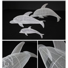 many designs metal iron ceiling hanging dolphin party ceiling decoration for wedding