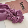 Wholesale Custom Girl  Ribbon Elastic Chiffon Long Ponytail Bow Scrunchies for Hair
