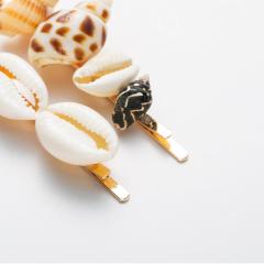 Victoria headwear Barrettes ladies metal diamond pearl sea shell hair pin pearl