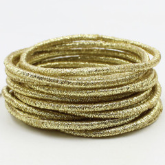 New glitter bing gold Stretch Ponytail Cheap bands elastic hair ties New glitter bing gold Stretch Ponytail Cheap bands elastic hair ties