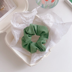Hot Sell custom girls fabric Hair Scrunchies with Multicolor green For Option For Women