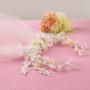 Wholesale cheap korea Rhinestone gold bridal flower white floral garland for wed Wholesale cheap korea Rhinestone gold bridal flower white floral garland for wed