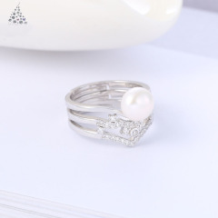 Korean fashion valentine's day christmas gift jewelry silver women pearl necklace 925