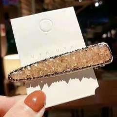 wholesale custom  women girls glitter crystal hair clip hair pins