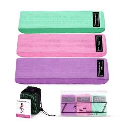 Wholesale bulk custom logo home indoor yoga loop elastic fitness resistance band set